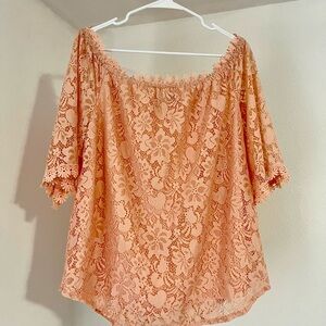 Elegant Lace Off-Shoulder Top